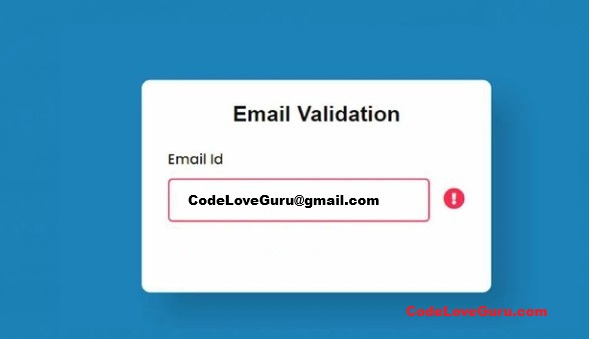 Email Validation onblur in JavaScript